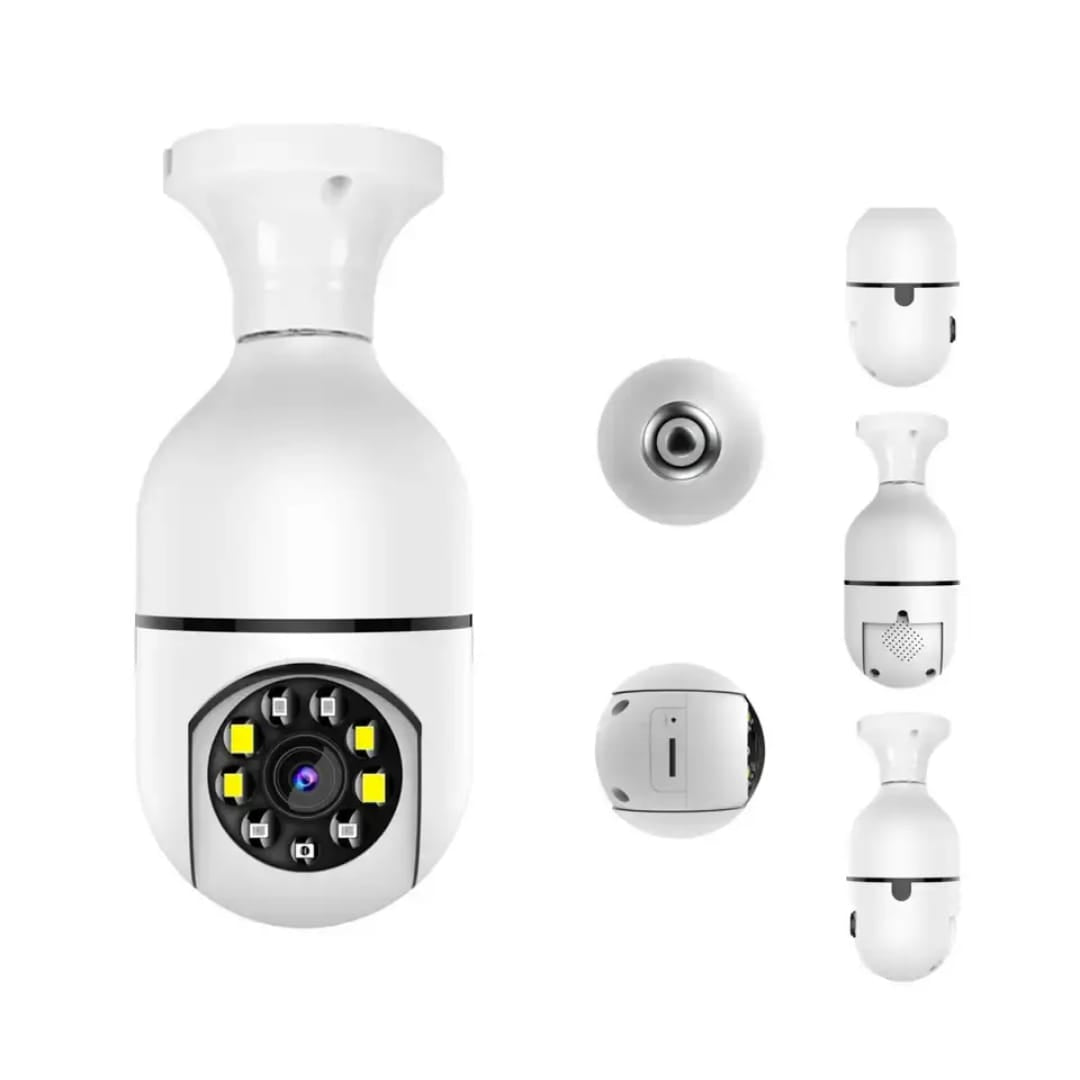 كاميرا مراقبة ذكية مزودة بمصباح LED | واي فاي، رؤية ليلية، اتصال قريب المدى (NFC)، تسجيل، عرض، مقاومة للعوامل الجوية