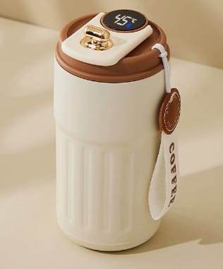 316 Stainless Steel Smart Vacuum Flask β LED Touch Temperature Display Thermos Bottle with Portable Strap