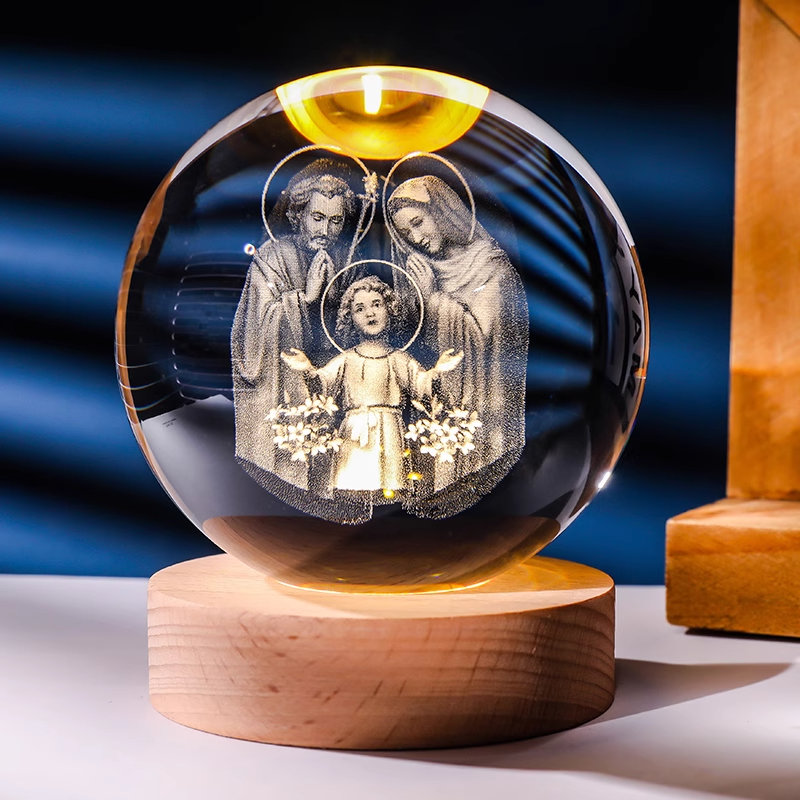 Holy Family 3D night lamp
