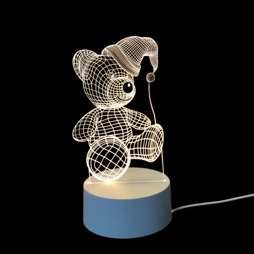 LED 3D Illusion Night Light Lamp Base | 7 Color & 16 Color RGB Light Base for Acrylic Lamps