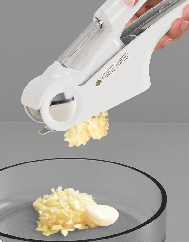 4in1 Upgrade Multifunctional Garlic Press Minced Garlic Garlic Flakes Paring Knife Can Opener Manual Kitchen Tools