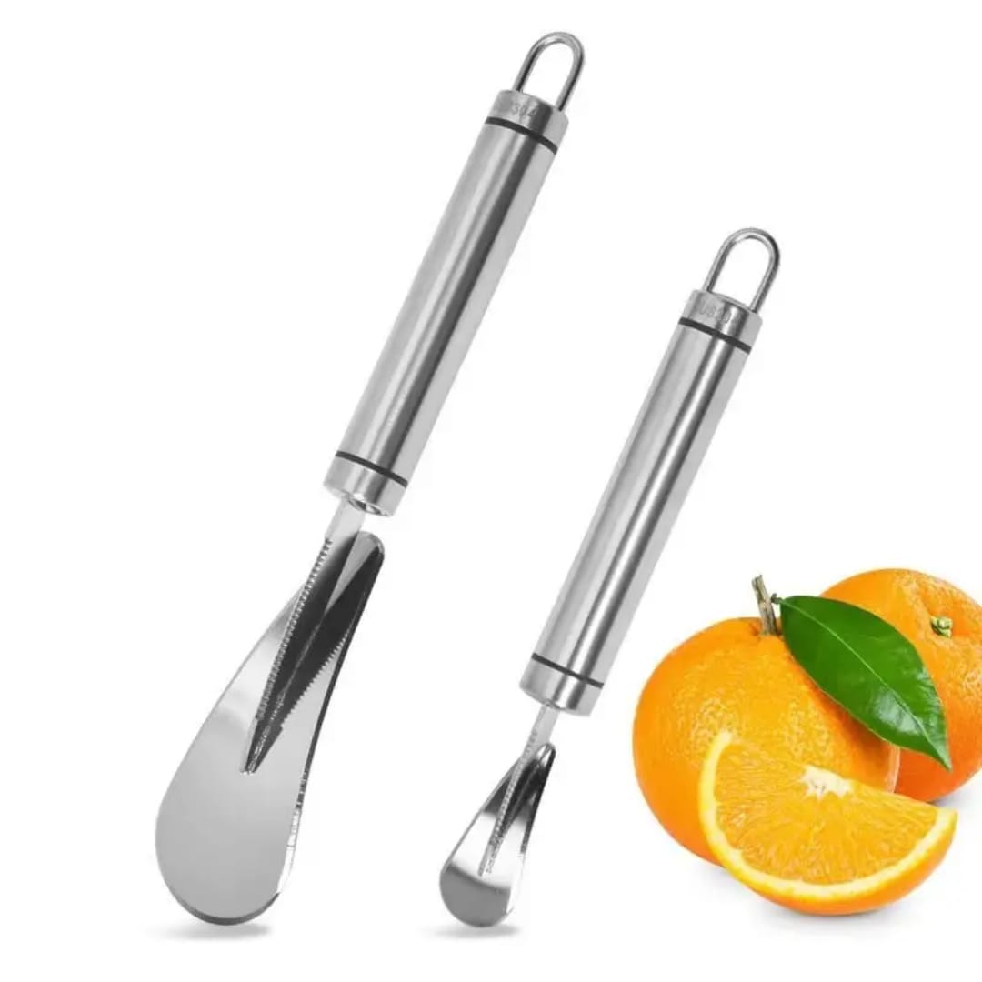 Stainless Steel Fruit Peeler Knife – 304 Steel Orange, Pomelo & Grapefruit Peeler