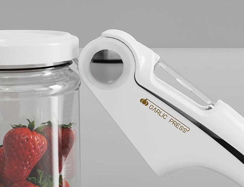 4in1 Upgrade Multifunctional Garlic Press Minced Garlic Garlic Flakes Paring Knife Can Opener Manual Kitchen Tools