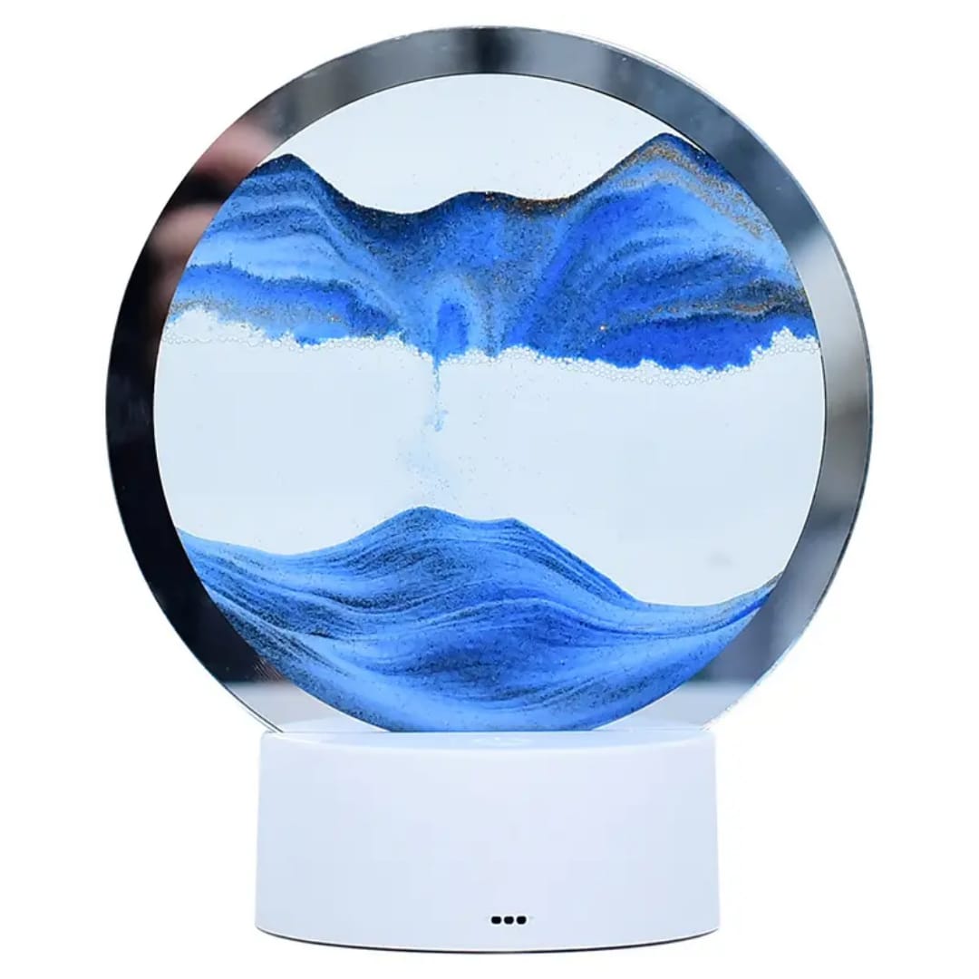 Dynamic Sand Art LED Table Lamp | 3D Moving Sand Picture Night Light Home Decor