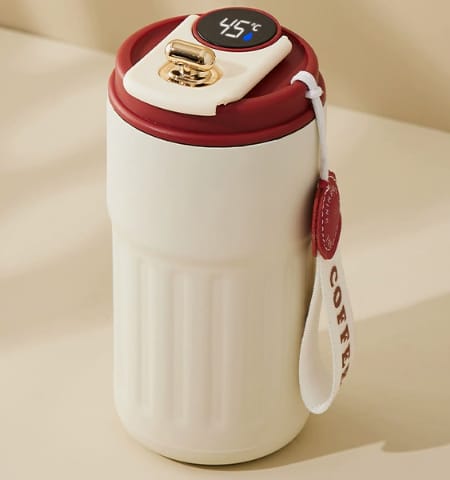 316 Stainless Steel Smart Vacuum Flask β LED Touch Temperature Display Thermos Bottle with Portable Strap
