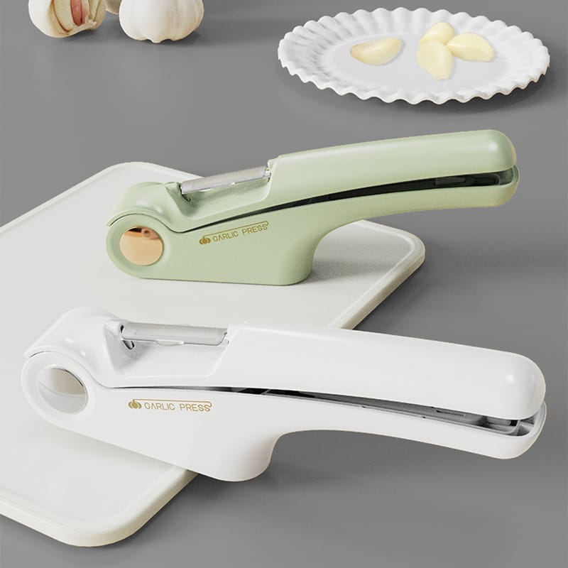 4in1 Upgrade Multifunctional Garlic Press Minced Garlic Garlic Flakes Paring Knife Can Opener Manual Kitchen Tools