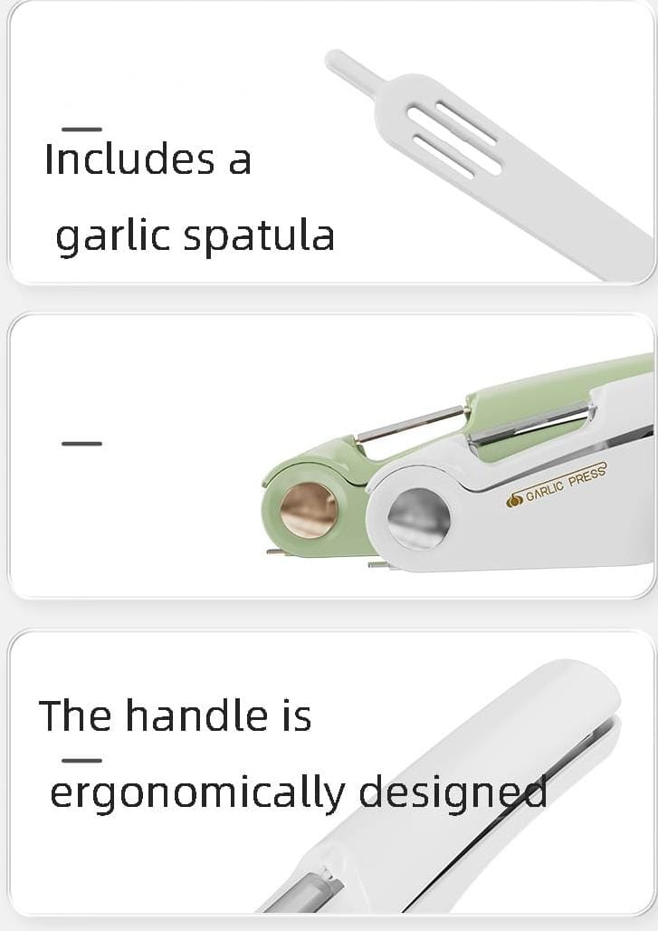 4in1 Upgrade Multifunctional Garlic Press Minced Garlic Garlic Flakes Paring Knife Can Opener Manual Kitchen Tools