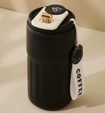 316 Stainless Steel Smart Vacuum Flask β LED Touch Temperature Display Thermos Bottle with Portable Strap