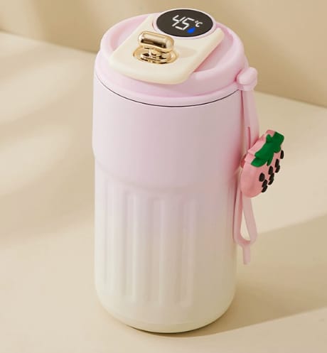 316 Stainless Steel Smart Vacuum Flask β LED Touch Temperature Display Thermos Bottle with Portable Strap