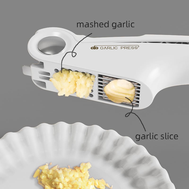 4in1 Upgrade Multifunctional Garlic Press Minced Garlic Garlic Flakes Paring Knife Can Opener Manual Kitchen Tools