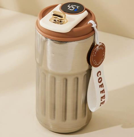 316 Stainless Steel Smart Vacuum Flask β LED Touch Temperature Display Thermos Bottle with Portable Strap
