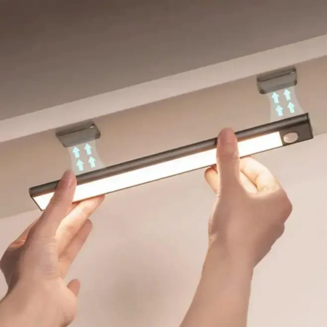 Smart Rechargeable LED Motion Sensor Cabinet Light | Aluminum Alloy Under Cabinet Lamp