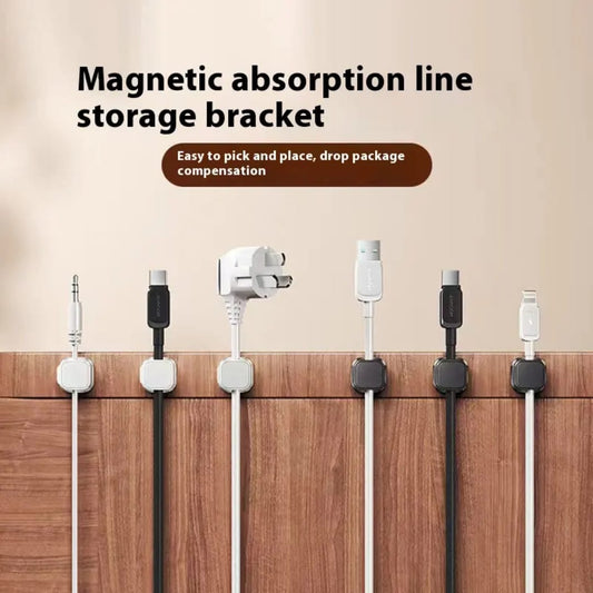 Magnetic Cable Clip – Adjustable Cord Holder & Cable Organizer for Desk, Wall & Table