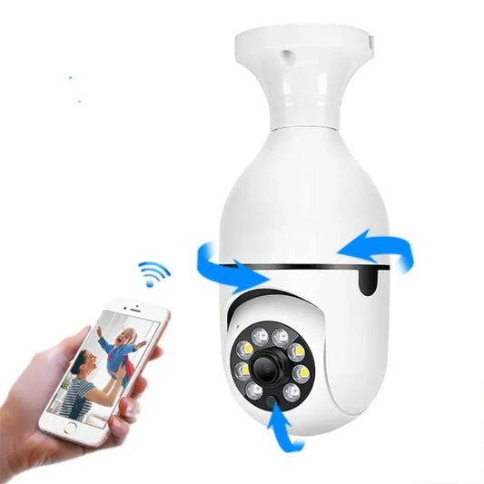 Smart Security Camera with LED Flashlight | WiFi, Night Vision, NFC, Recording, Projection, Weatherproof