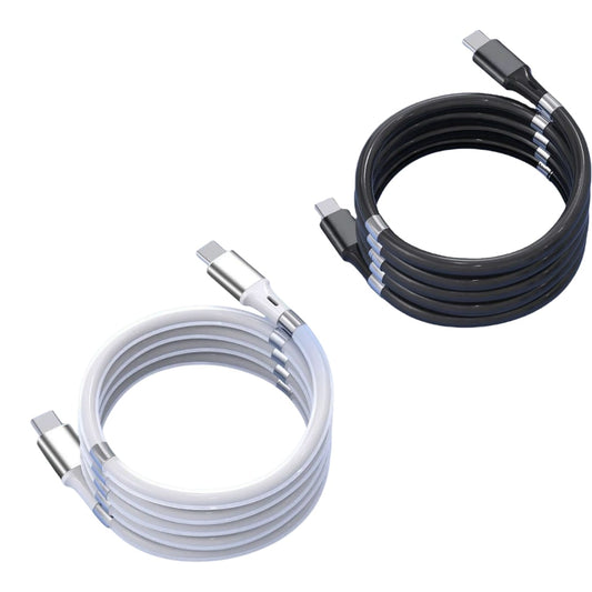 2.4A Magnetic Charging Cable USB-C to USB-C | Self-Wrapping, Fast Charge, Data Transfer