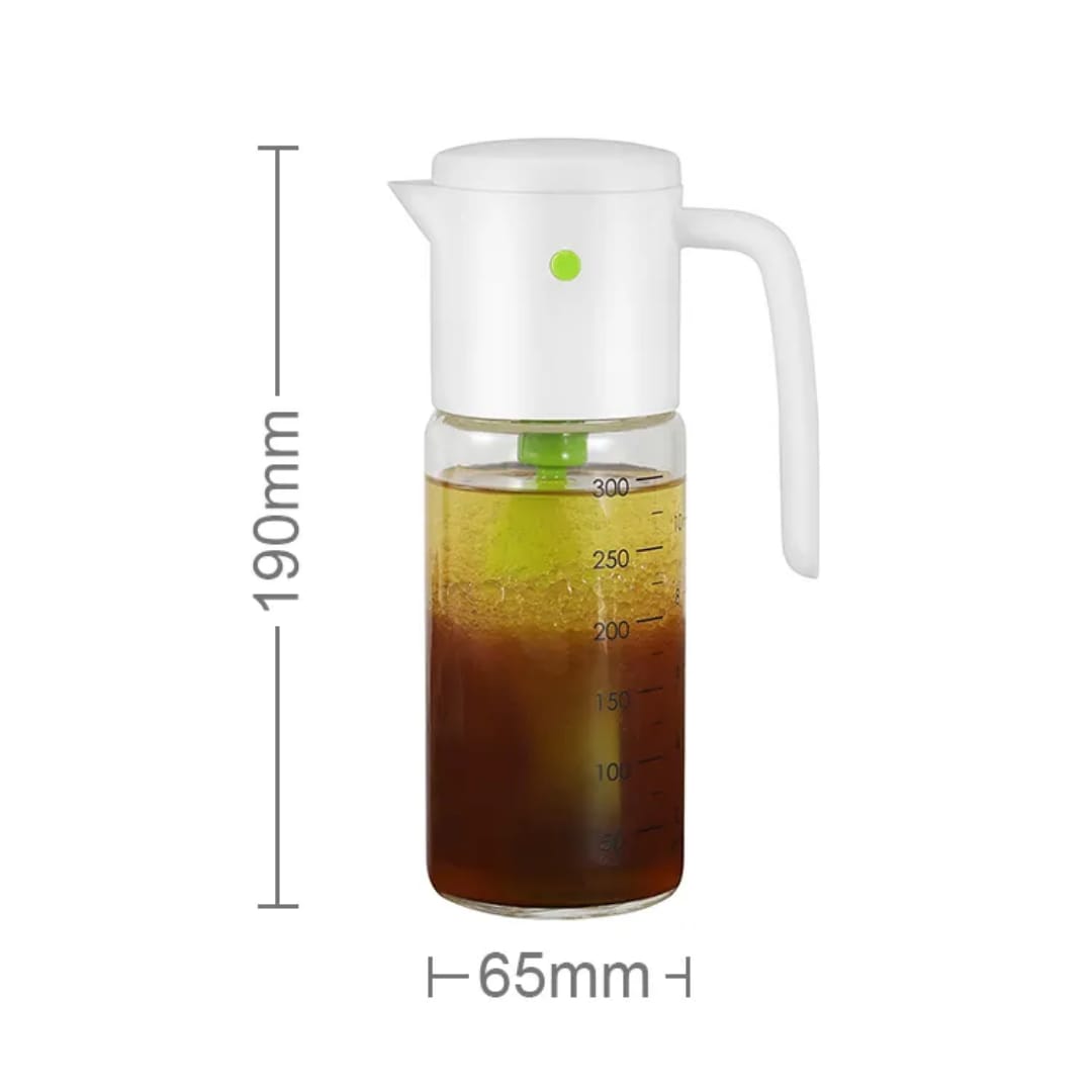 330ml Oil & Vinegar Salad Dressing Shaker | Fruit-Style Mixer Bottle with Plastic Lid