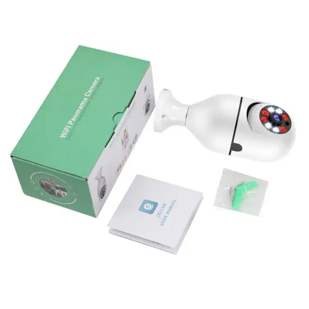 كاميرا مراقبة ذكية مزودة بمصباح LED | واي فاي، رؤية ليلية، اتصال قريب المدى (NFC)، تسجيل، عرض، مقاومة للعوامل الجوية