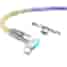 RGB LED 120W 180° Rotating USB-C to USB-C Fast Charging Cable – CarPlay & Android Auto Compatible