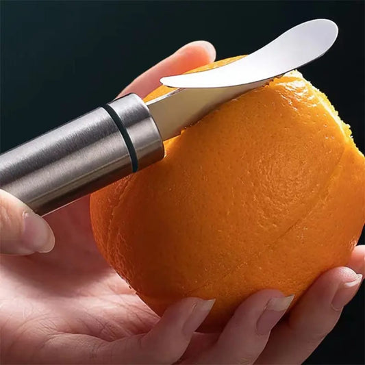 Stainless Steel Fruit Peeler Knife – 304 Steel Orange, Pomelo & Grapefruit Peeler