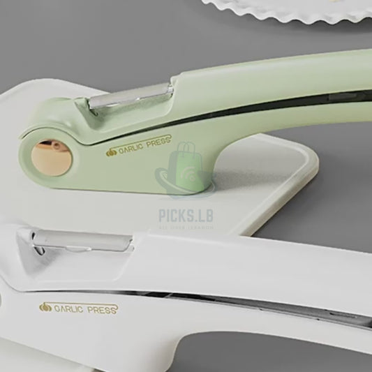 4in1 Upgrade Multifunctional Garlic Press Minced Garlic Garlic Flakes Paring Knife Can Opener Manual Kitchen Tools