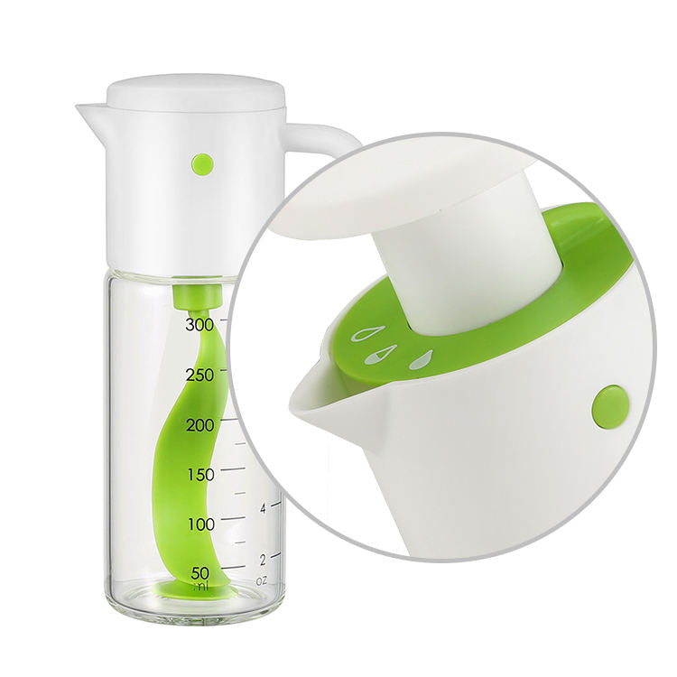 330ml Oil & Vinegar Salad Dressing Shaker | Fruit-Style Mixer Bottle with Plastic Lid