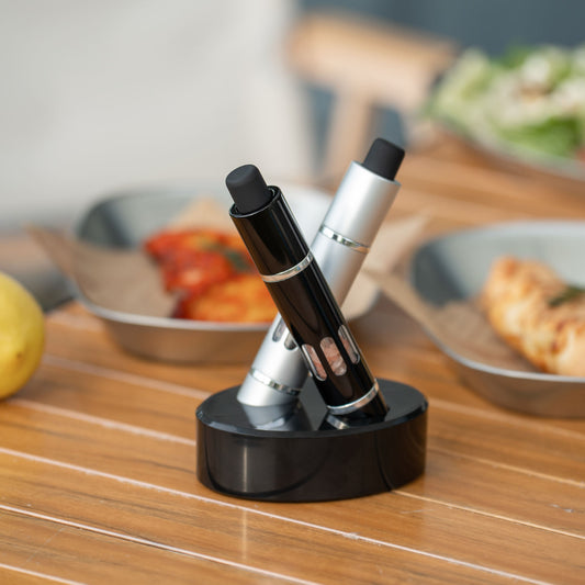 Stainless Steel One-Handed Salt & Pepper Grinder | Thumb Press Spice Mill